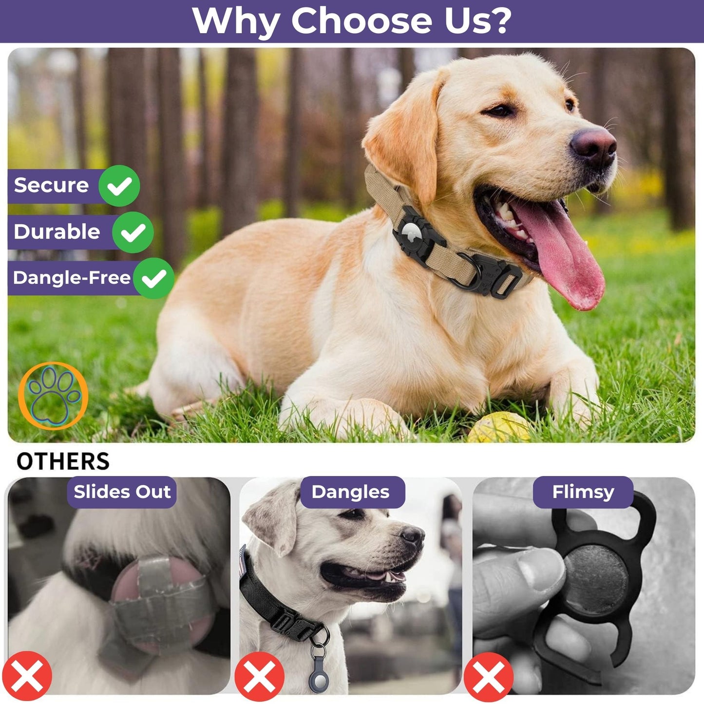 Tactical Tag Dog Collar