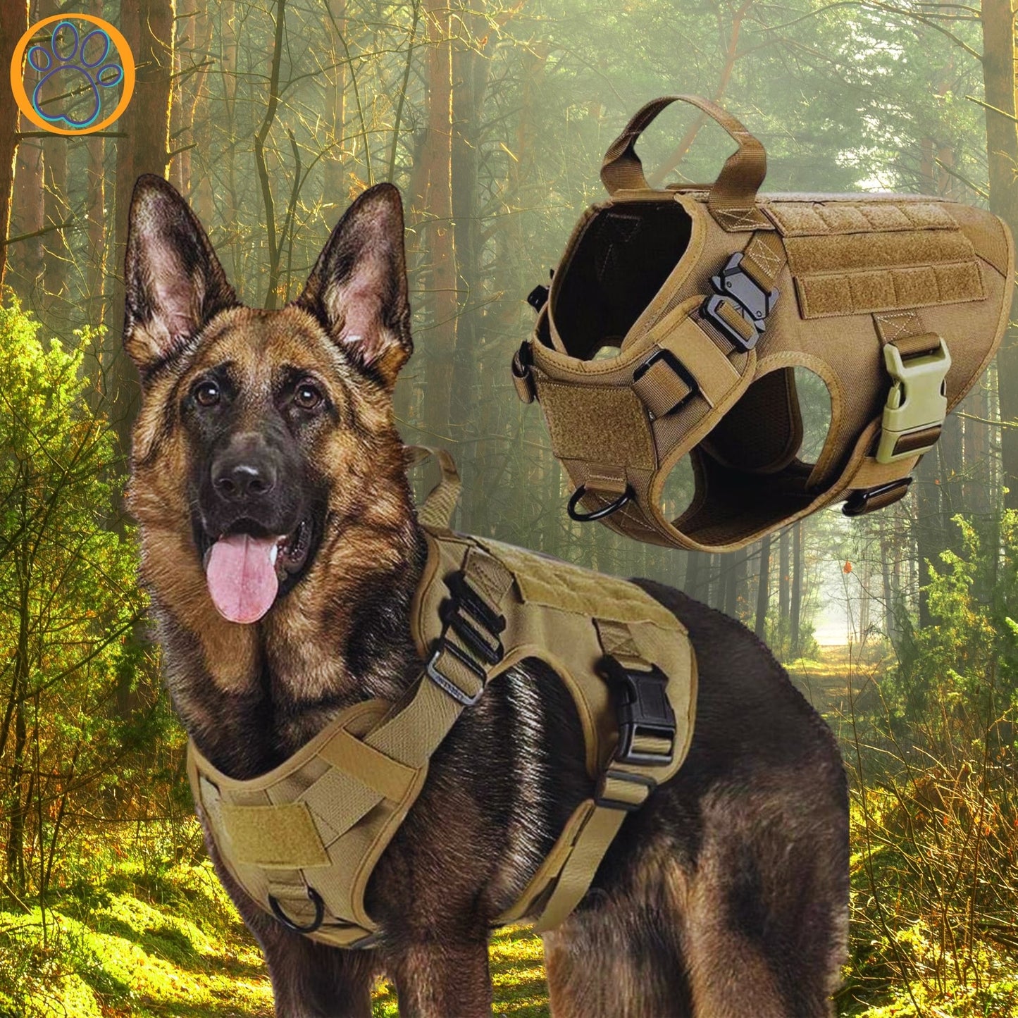 ๐ช K9 COMMANDER: TACTICAL NO-PULL QUICK RELEASE HARNESS ๐พ๐๏ธ