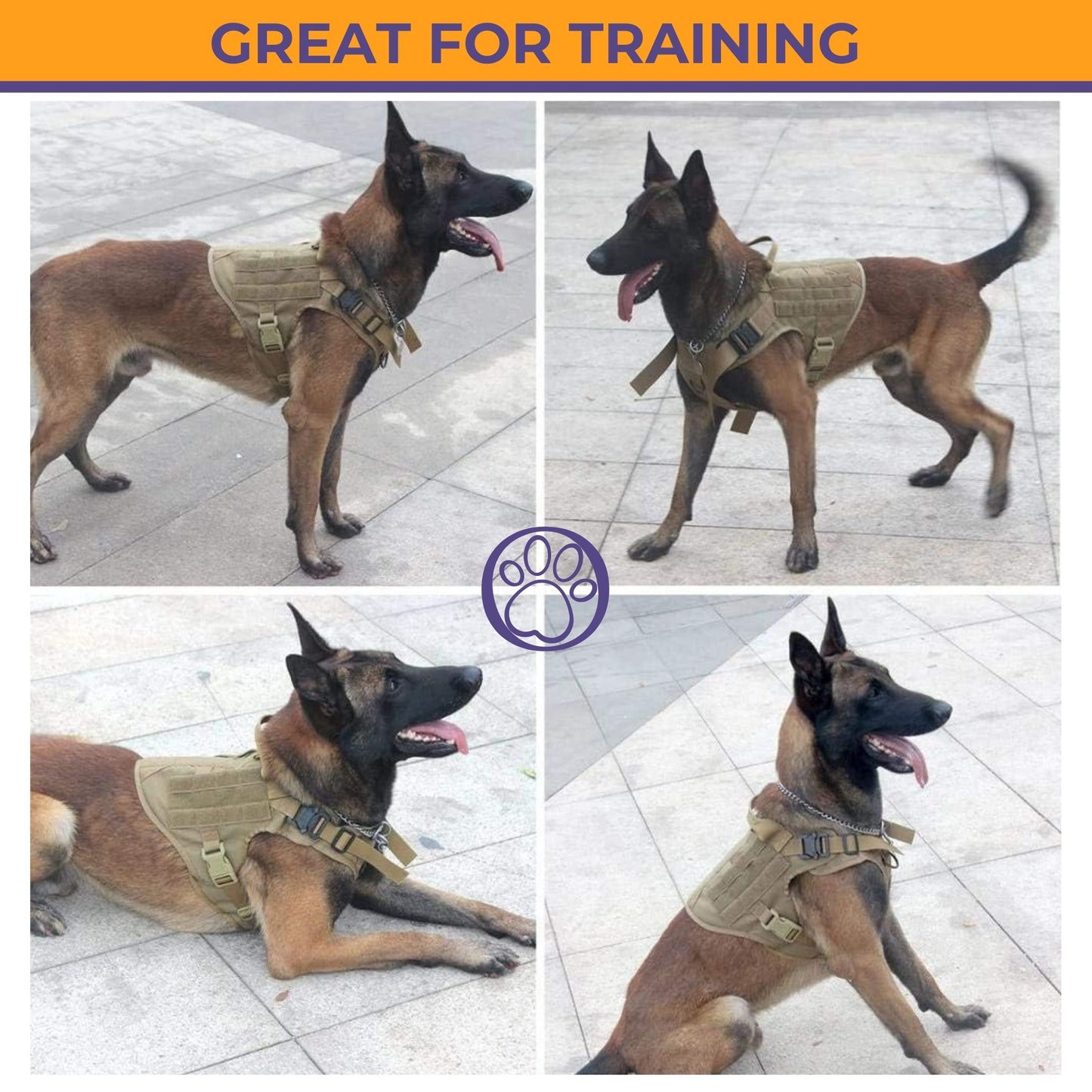 ๐ช K9 COMMANDER: TACTICAL NO-PULL QUICK RELEASE HARNESS ๐พ๐๏ธ