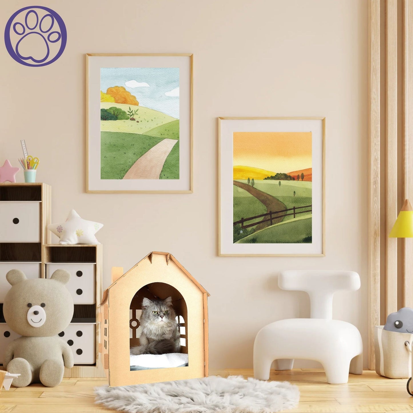 "Design Your Own" Cat Scratcher Play House