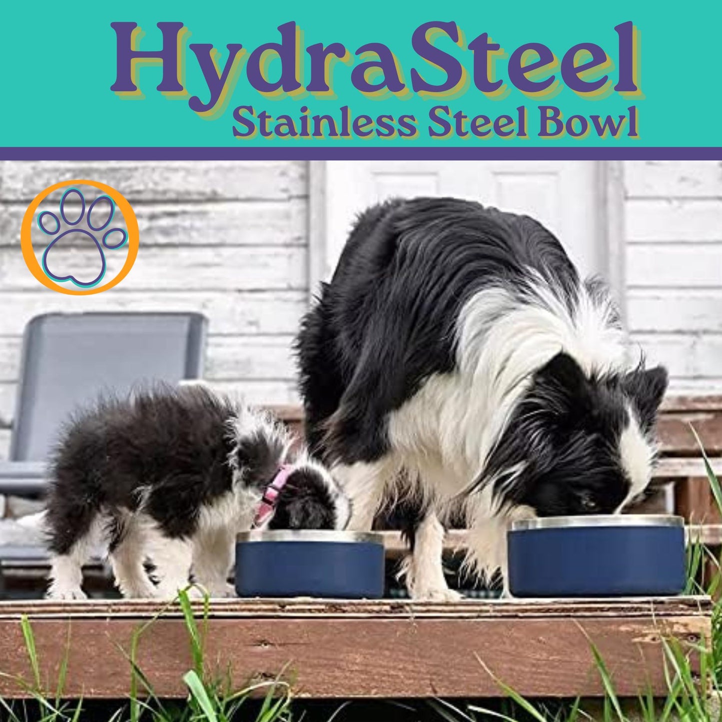 HydraSteel - Stainless Dog Bowl