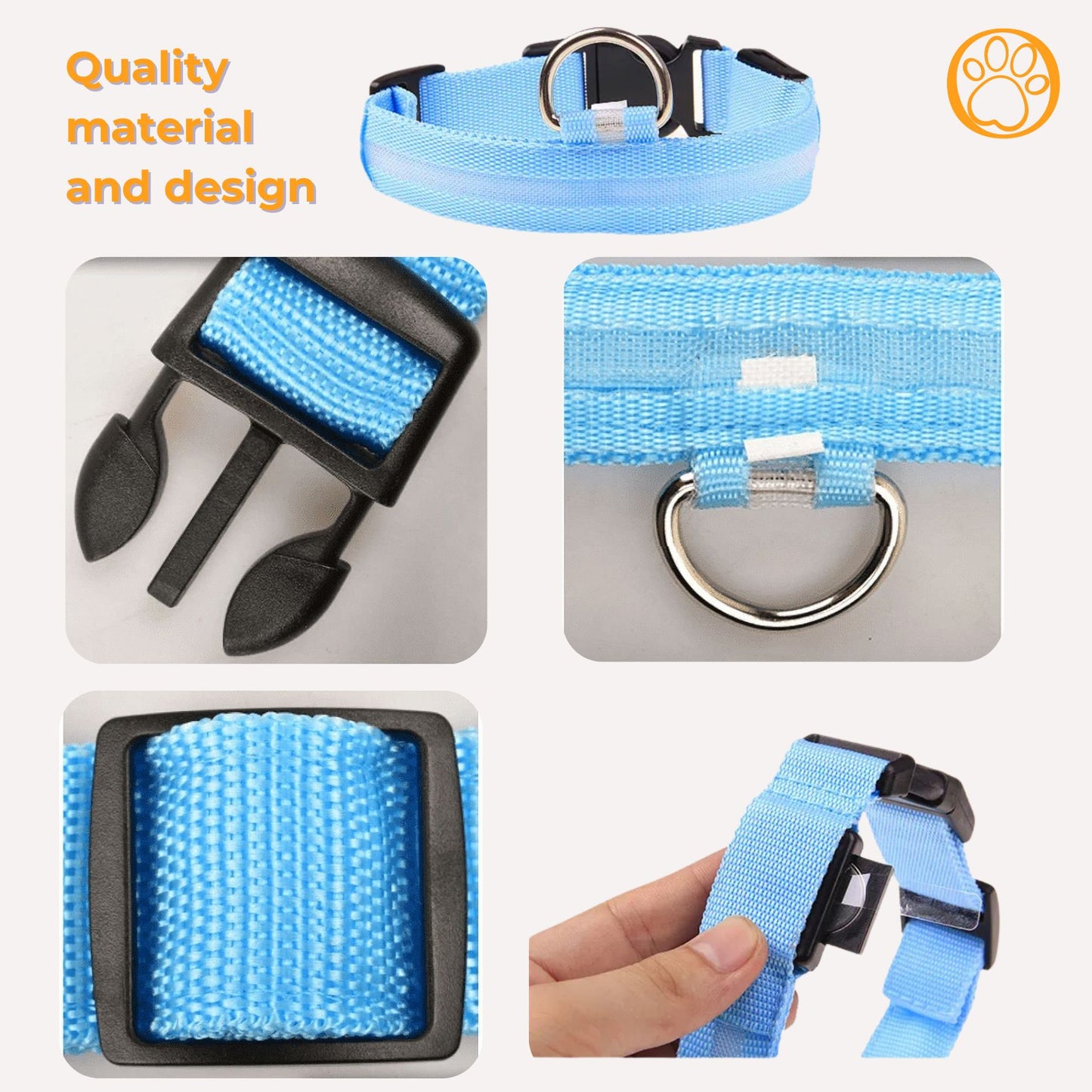 GlowPup LED Safety Collar