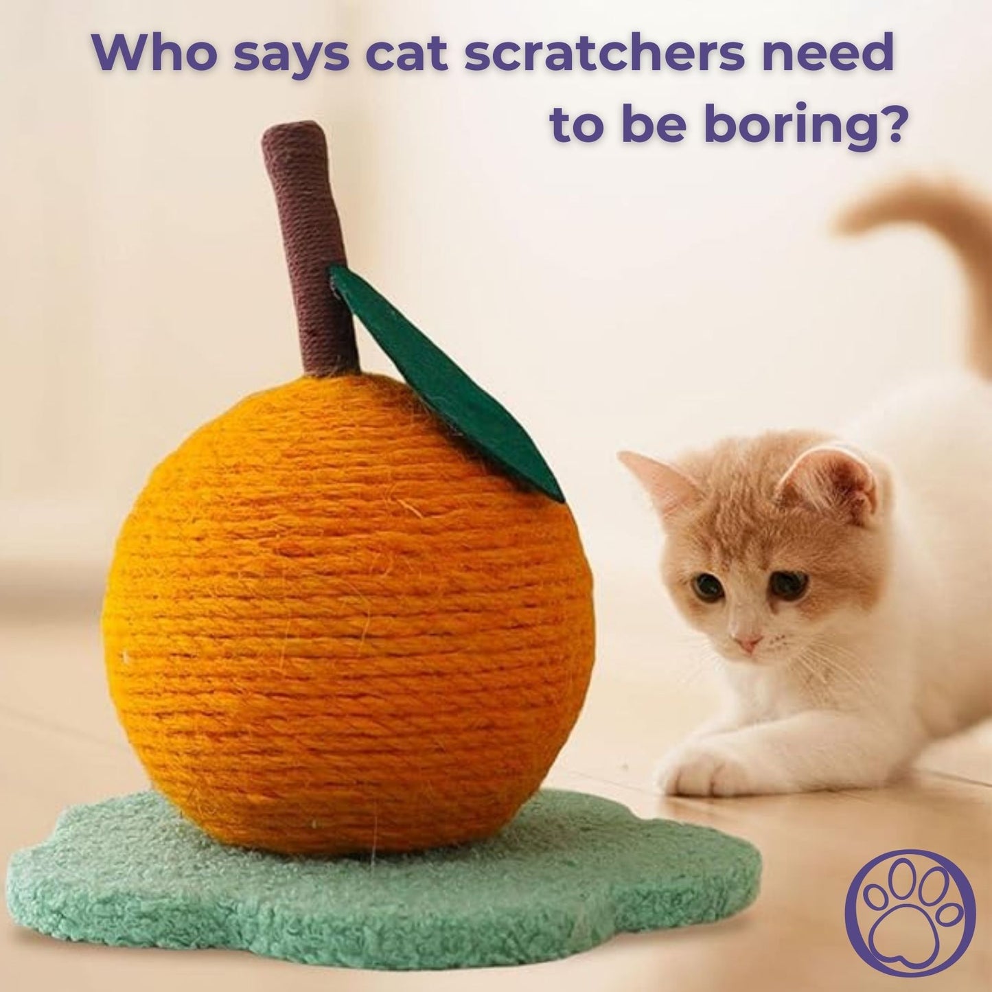 Orange Cat Scratcher