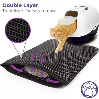 LuxePaws Double Layer Litter Mat