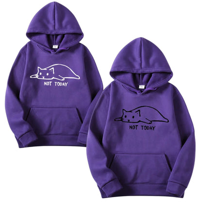 "Not Today" Cat Hoodie
