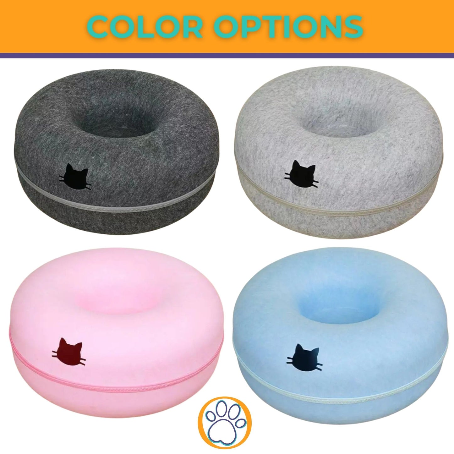 Cat Donut Den: The Cozy Cat Tunnel & Nest in One! 🐱💤