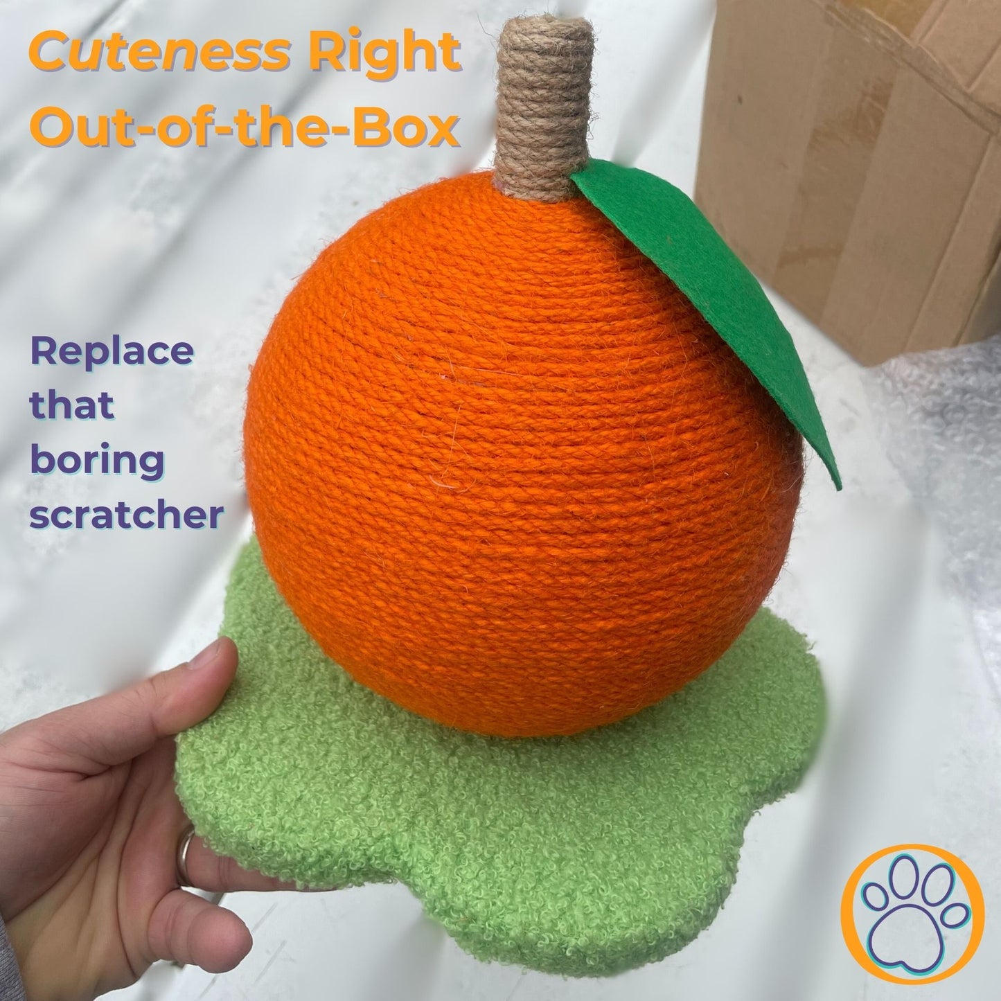 Orange Cat Scratcher