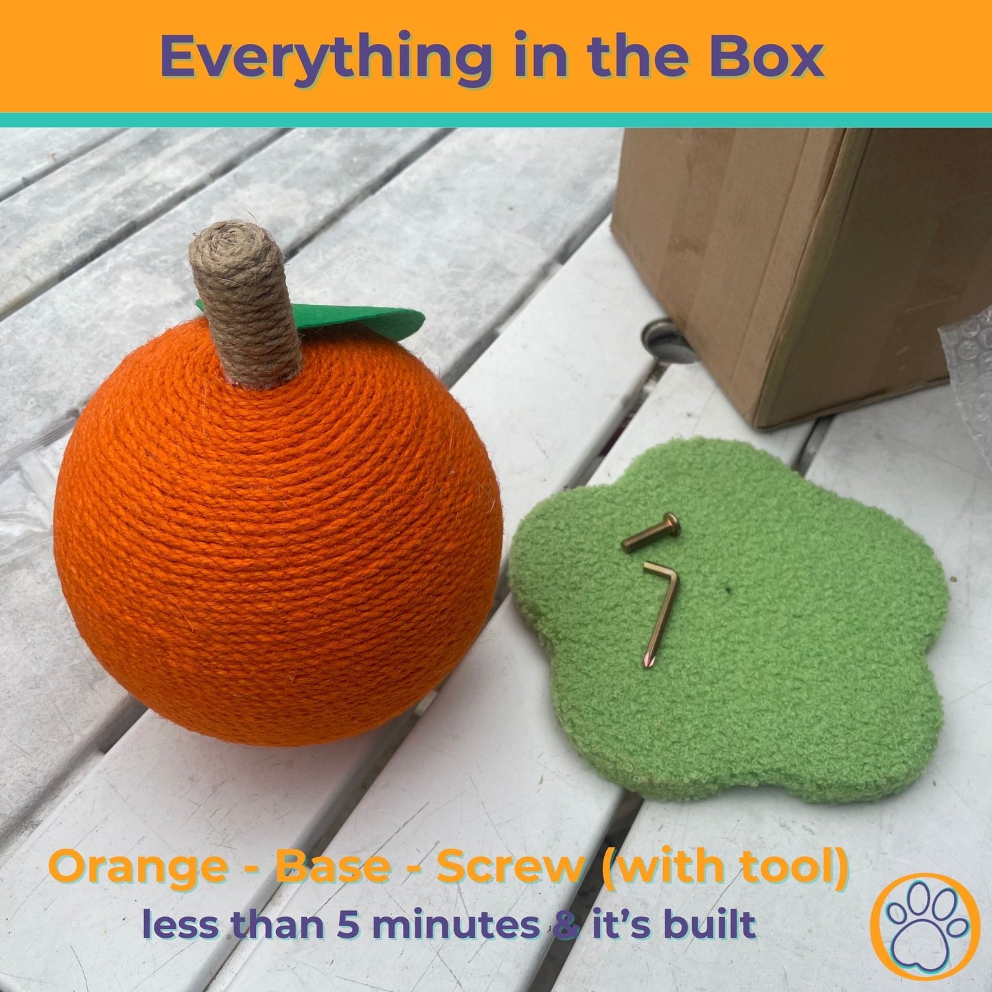 Orange Cat Scratcher