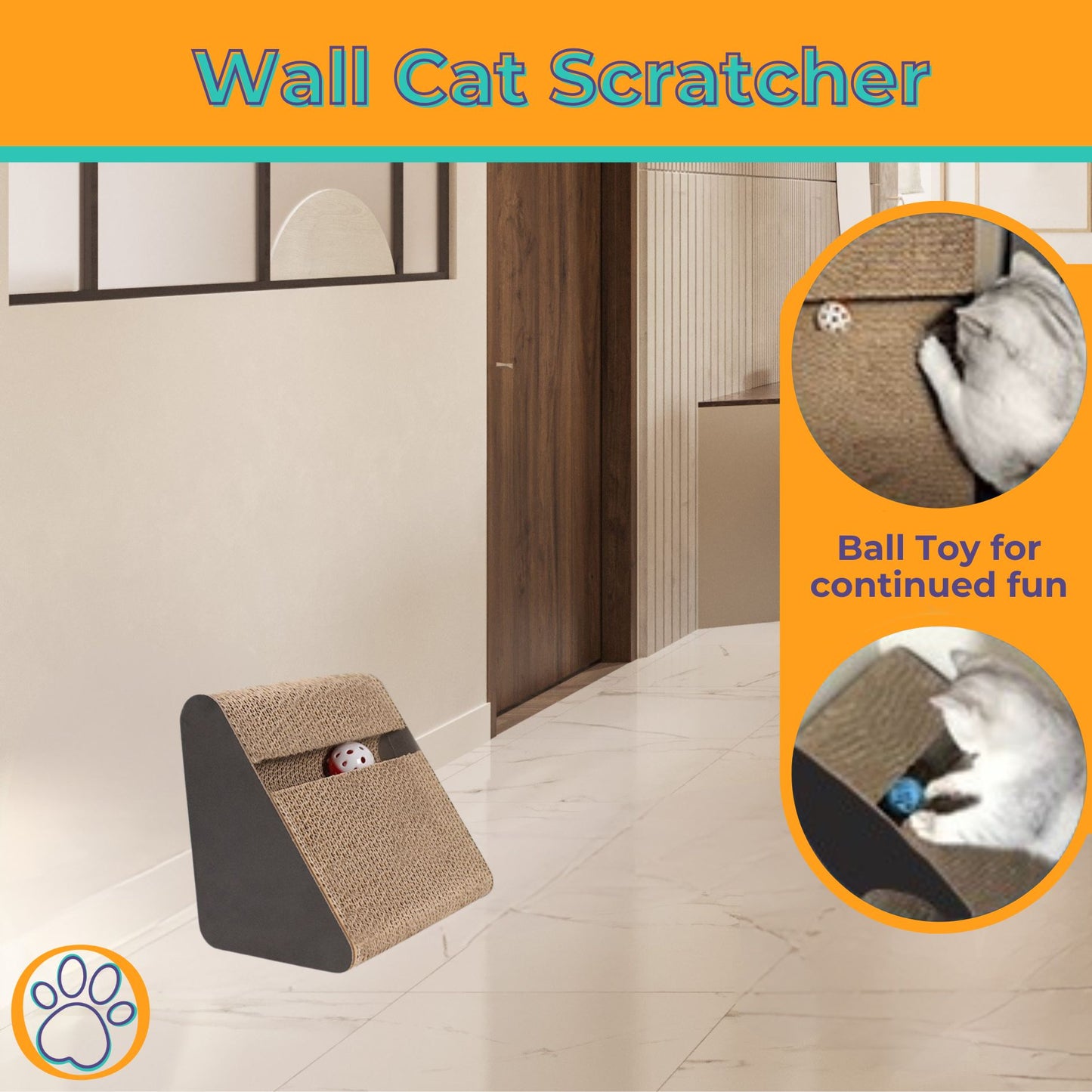 Wall Multifunctional Cat Scratcher