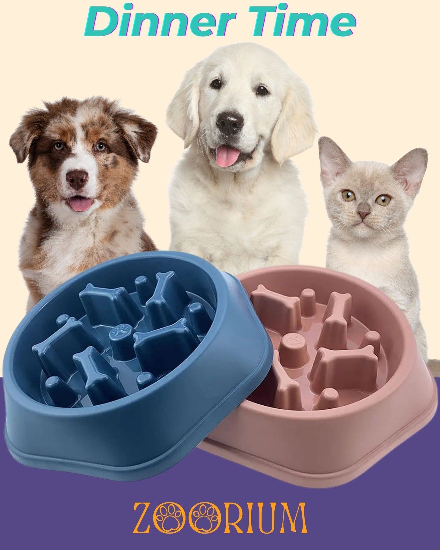 Slow Feeder Dog Bowl