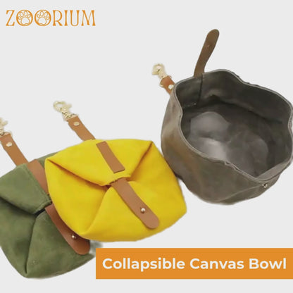 Canvas Dog Bowl